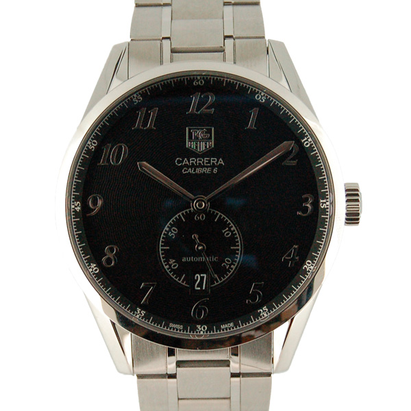 タグホイヤー　TAG HEUER　カレラ　ヘリテージ　キャリバー6　WAS2110.BA0732　ブラック　USED　中古
