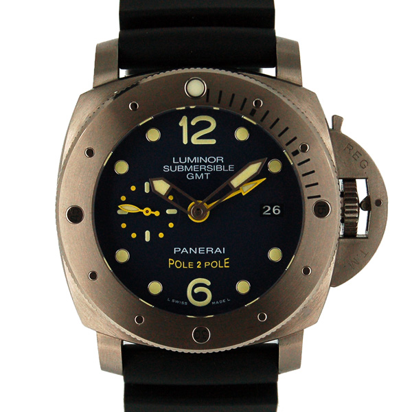 パネライ　PANERAI　サブマーシブル1950　3デイズ　GMT　チタニオ　PAM00719　チタン　47mm　500本限定　自動巻　USED　中古