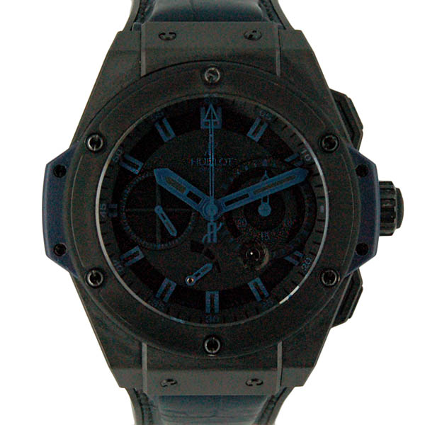 ウブロ　HUBLOT　キングパワー　ヴァンドーム　709.CI.1190.GR.ABB10　スプリットセコンド　革ベルト　USED　中古