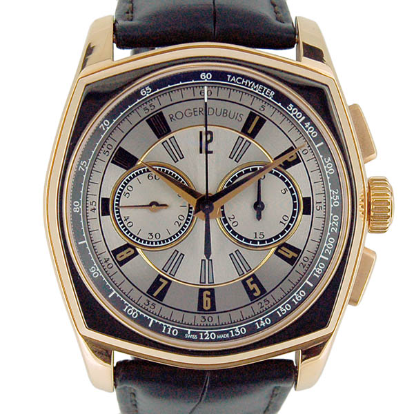 ロジェ・デュブイ　ROGER DUBUIS　モネガスク　マイクロローター　クロノグラフ　RDDBMG0004　ピンクゴールド　USED　中古