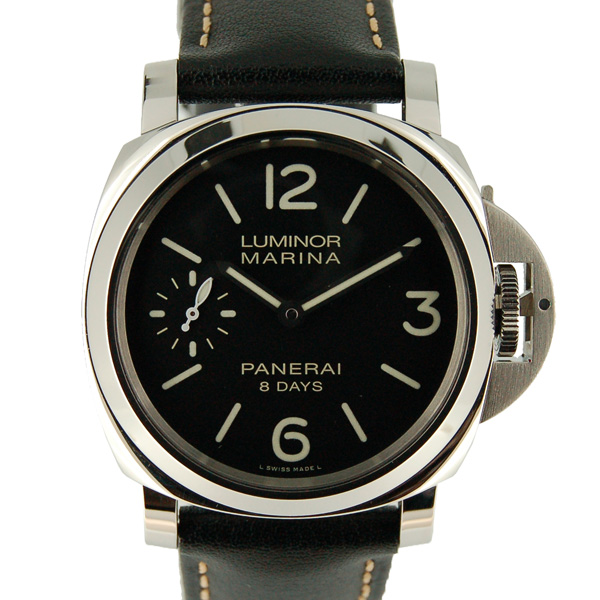 パネライ　PANERAI　ルミノールマリーナ　8デイズ　PAM00510　SS　44mm　手巻き　ブラック　USED　中古