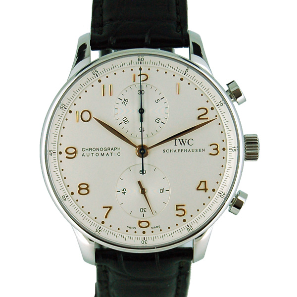 IWC　ポルトギーゼ　IW371445　シルバー　金針　Dバックル　自動巻　USED　中古