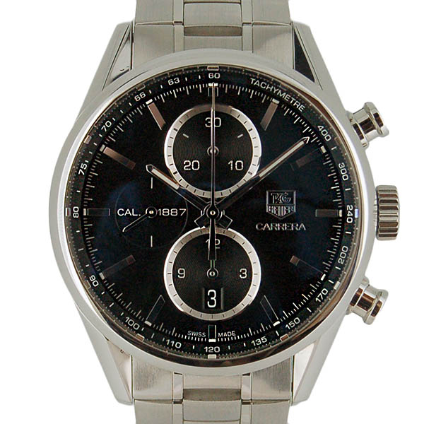 タグホイヤー　TAG HEUER　カレラクロノ　キャリバー1887　CAR2110.BA0724　41mm　SS　ブラック　自動巻　USED　中古