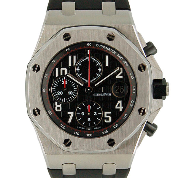 オーデマ・ピゲ　AUDEMARS PIGUET　ロイヤルオーク　オフショアクロノ　26470ST.OO.A101CR.01　ラバーベルト　ブラック　USED　中古