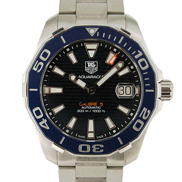タグホイヤー　TAG HEUER　アクアレーサー　キャリバー5　WAY211C.BA0928　ブルー　USED　中古
