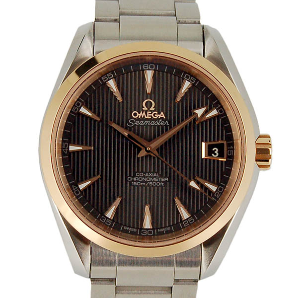 オメガ　OMEGA　シーマスター　アクアテラ　コーアクシャル　231.20.39.21.06.003　グレー　USED　中古