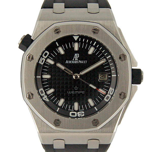 オーデマ・ピゲ　AUDEMARS PIGUET　ロイヤルオーク　オフショアダイバー　WEMPE　15340ST.OO.D002CA.01　ブラック　SS　42mm　世界175本限定　USED　中古