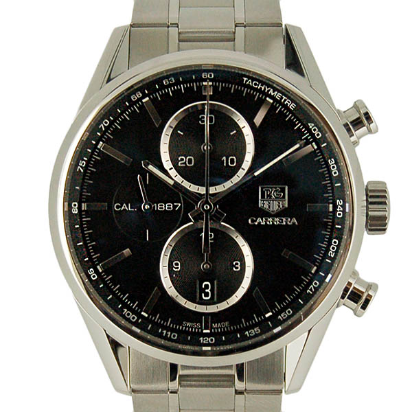 タグホイヤー　TAG HEUER　カレラクロノ　キャリバー1887　CAR2110.BA0724　41mm　SS　ブラック　自動巻　USED　中古