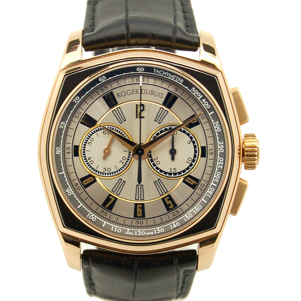 ロジェ・デュブイ　ROGER DUBUIS　モネガスク　マイクロローター　クロノグラフ　RDDBMG0004　ピンクゴールド　USED　中古