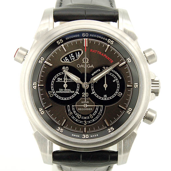 オメガ　OMEGA　デビル　クロノスコープ　ラトラパンテ　422.13.44.51.06.001　SS　44mm　グレー　未使用品