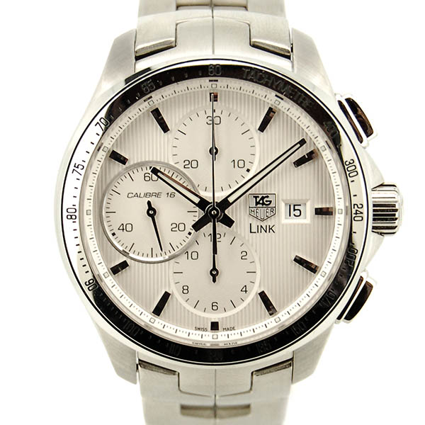 タグホイヤー　TAG HEUER　リンク　クロノグラフ　キャリバー16　CAT2011.BA0952　シルバー　USED　中古