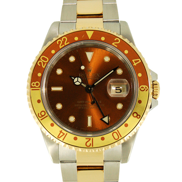 ロレックス　ROLEX　GMTマスター2　Ref.16713　ブラウン　SS×YG　E番　USED　中古