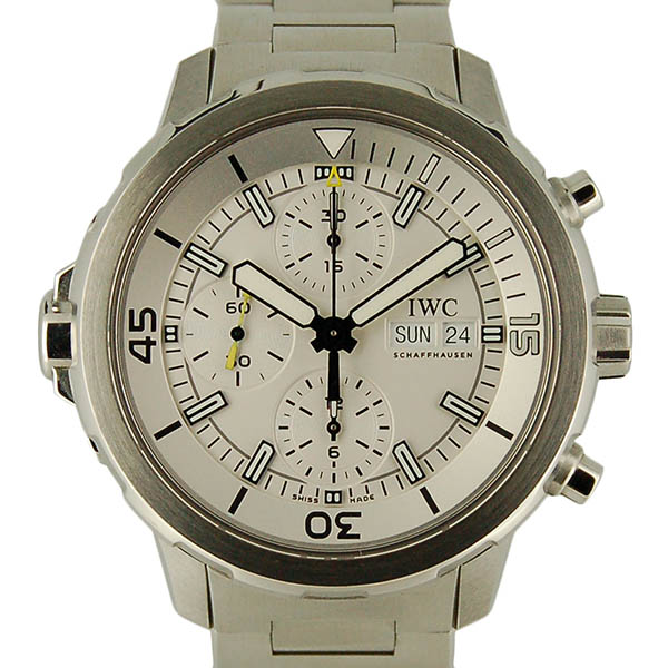 IWC　アクアタイマー　クロノグラフ　IW376802　ホワイト　SS　44mm　USED　中古
