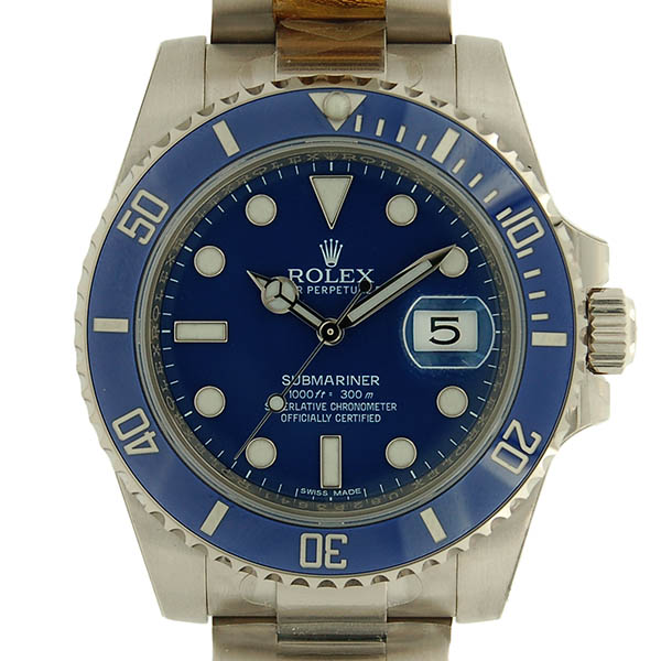 ロレックス　ROLEX　サブマリーナデイト　116619LB　18KWG　ホワイトゴールド　青文字盤　未使用品