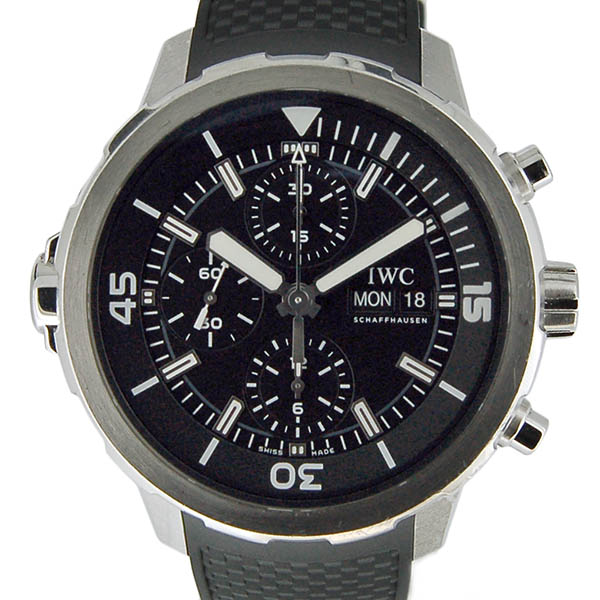 IWC　アクアタイマー  クロノグラフ　IW376803　ブラック　ラバー　44mm　USED　中古