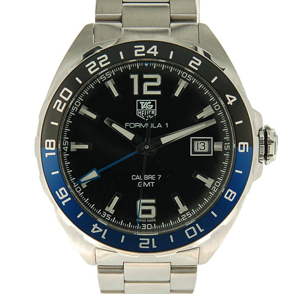 タグホイヤー　TAG HEUER　フォーミュラ1　GMT　キャリバー7　WAZ211A.BA0875　ブラック　SS　USED　中古