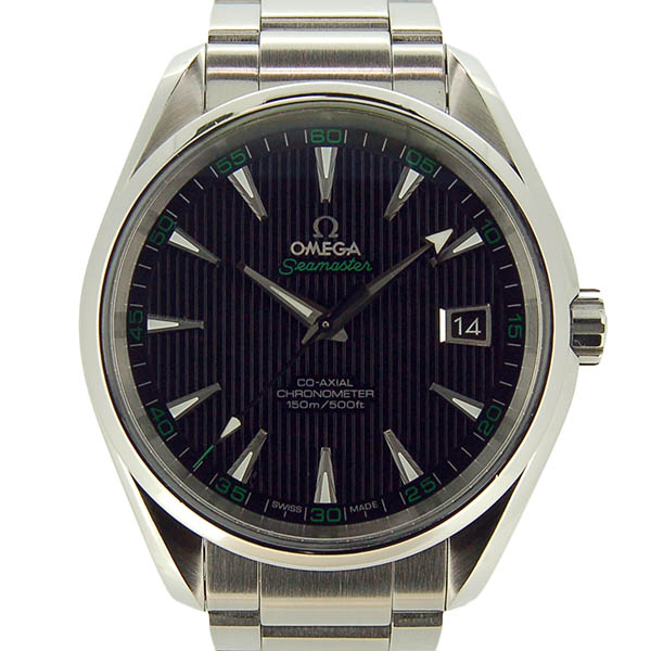 オメガ　OMEGA　シーマスター　アクアテラ　ゴルフ　231.10.42.21.01.001　メンズ　41,5mm　SS　ブラック　USED　中古