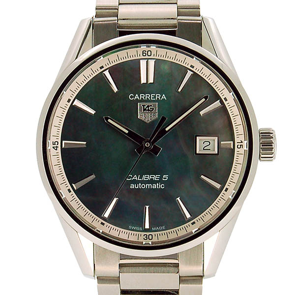タグホイヤー　TAG HEUER　カレラ　キャリバー5　ブラックシェル　WAR211G.BA0782　SS　日本限定　USED　中古