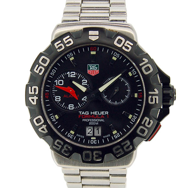 タグホイヤー　TAG HEUER　フォーミュラー1　2タイムゾーン　アラーム　クォーツ　WAH111A.BA0850　SS　USED　中古