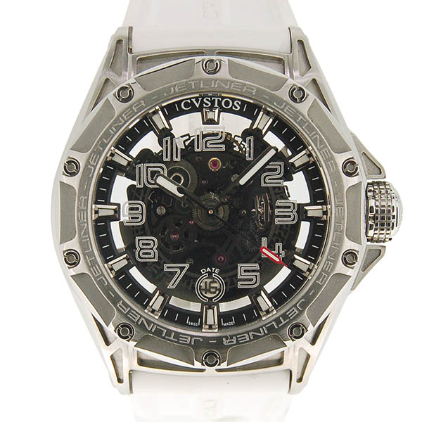 クストス　CVSTOS　チャレンジ R ジェットライナー　CVR45-JET ST　自動巻　ラバー　SS　USED　中古