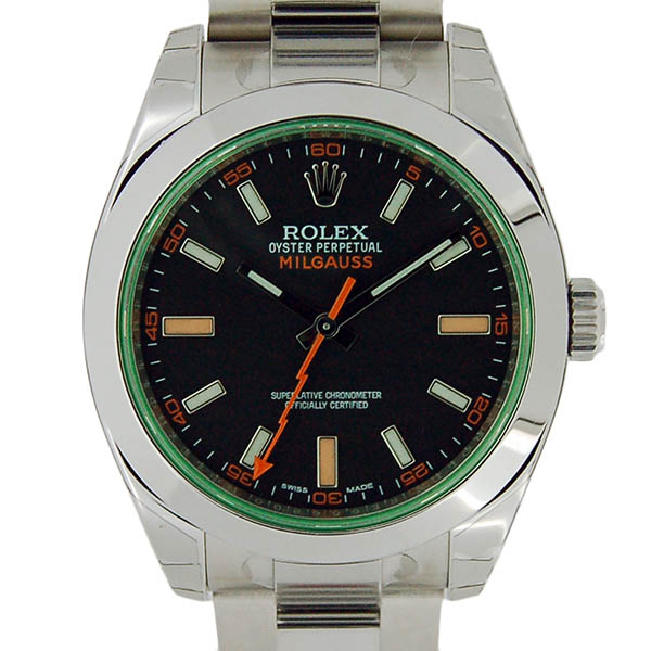ロレックス　ROLEX　ミルガウス　116400GV　グリーンガラス　ブラック　ランダム番　未使用品