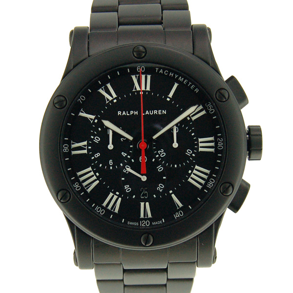 ラルフローレン　RALPH LAUREN　スポーティング　クロノグラフ　RLR0236600　44.8mm　ブラック　セラミック　未使用品