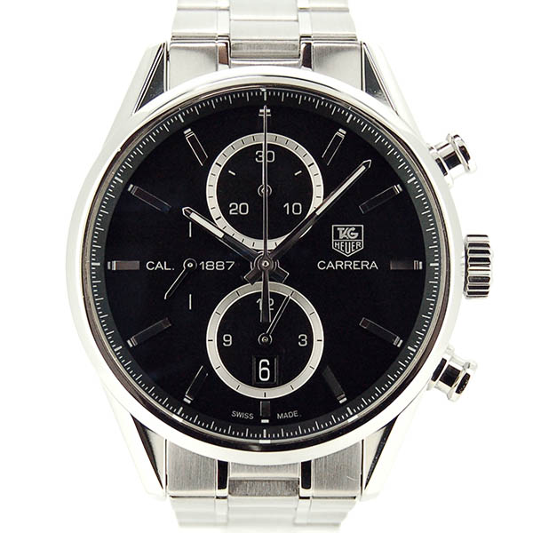 タグホイヤー　TAG HEUER　カレラクロノ　キャリバー1887　CAR2110.BA0720　41mm　SS　ブラック　自動巻　USED　中古