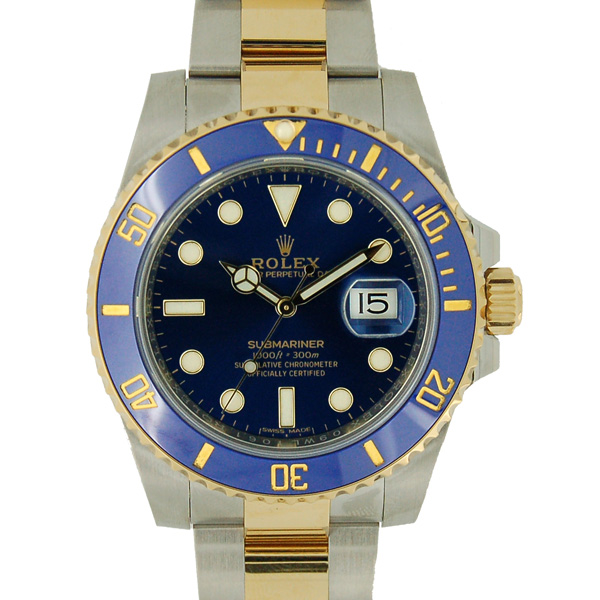 ロレックス　ROLEX　サブマリーナ　コンビ　Ref.116613LB　ブルー　SS×YG　ランダム番　USED　中古