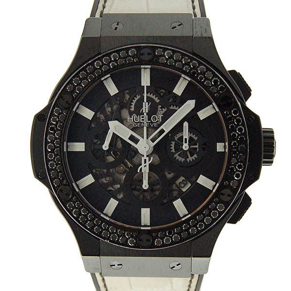ウブロ　HUBLOT　ビッグバン アエロバン ブラックダイヤ 311.CM.1110.GR.1100.DZA10　日本30本限定　USED　中古