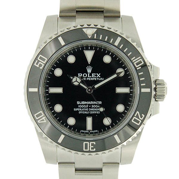 ロレックス　ROLEX　サブマリーナ　ノンデイト　114060　メンズ　SS　ブラック　ランダム番　未使用品