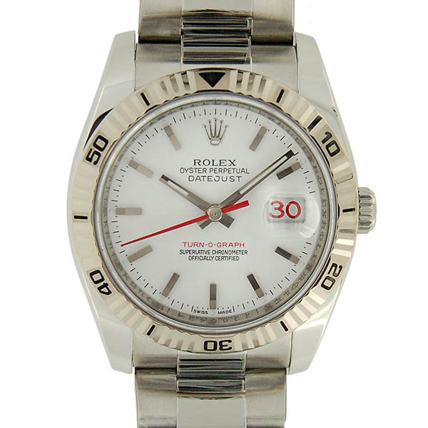 ロレックス　ROLEX　ターノグラフ　Ref.116264　SS　ホワイト　Z番ルーレット　国内正規品(日付-2017/10)　USED　中古