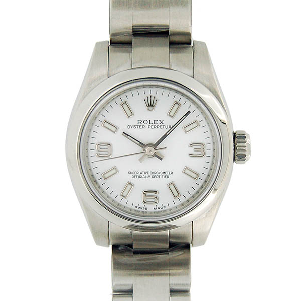 ロレックス　ROLEX　オイスターパーペチュアル　Ref.176200　 ホワイト369　レディース　自動巻　26mm　M番ルーレット　USED　中古