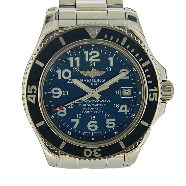 ブライトリング　BREITLING　スーパーオーシャン2　42　A182C15PSS　ブルー　42mm　USED　中古