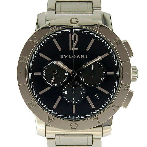 ブルガリ　BVLGARI　ブルガリブルガリ　クロノグラフ　BB41BSSDCH　ブラック　USED　中古