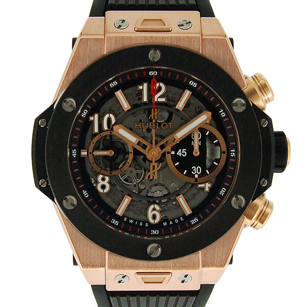ウブロ　HUBLOT　ビッグバン　ウニコ　キングゴールド　セラミック　411.OM.1180.RX　USED　中古