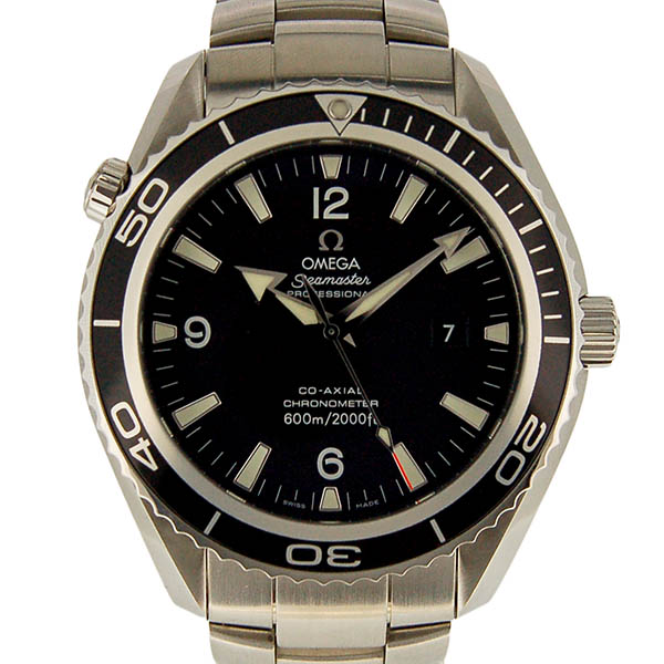 オメガ　OMEGA　シーマスター　プラネットオーシャン　2200.50　ブラック　600M防水　45.5mm　USED　中古