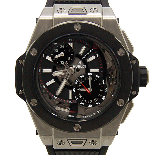 ウブロ　HUBLOT　ビッグバン　アラームリピーター　チタニウム セラミック　403.NM.0123.RX　45mm　世界250本限定　手巻き　USED　中古