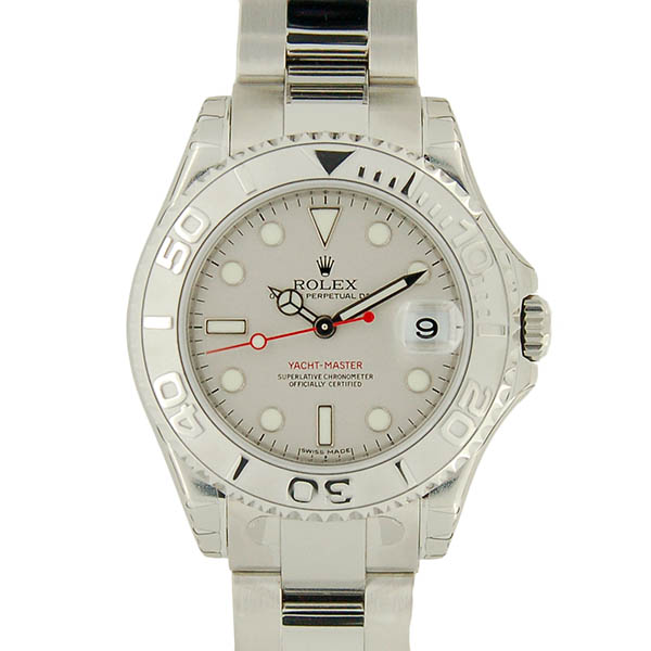 ロレックス　ROLEX　ヨットマスター　ロレジウム　Ref.168622　100m防水　プラチナベゼル　M番ルーレット　34mm　未使用品