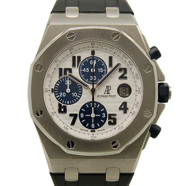 オーデマ・ピゲ　AUDEMARS PIGUET　ロイヤルオーク　オフショア　クロノグラフ　26170ST.OO.D305CR.01　ホワイト/ネイビー　USED　中古