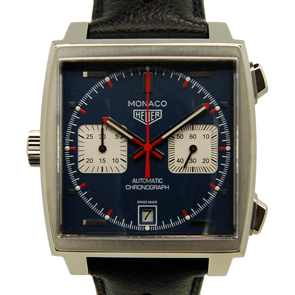 タグホイヤー　TAG HEUER　モナコ　クロノグラフ　Cal.11　スティーブマックイーン　CAW211P.FC6356　革ベルト　未使用品