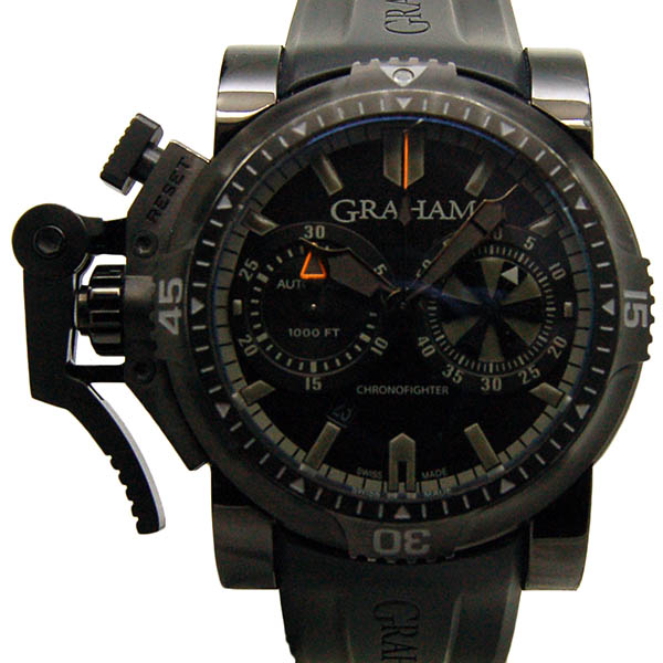グラハム　GRAHAM　クロノファイター　オーバーサイズ　ダイバー　20VEB.B40A　USED　中古