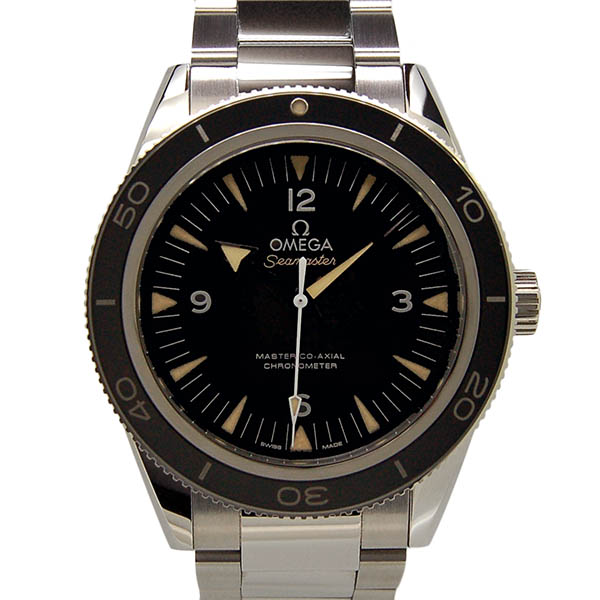 オメガ　OMEGA　シーマスター300　マスターコーアクシャル　233.30.41.21.01.001　SS　ブラック　41mm　USED　中古
