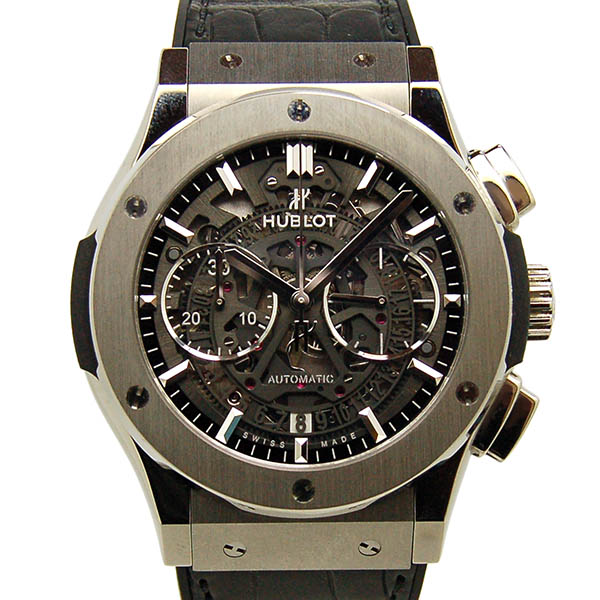 ウブロ　HUBLOT　クラシックフュージョン　アエロ　クロノグラフ　チタニウム　525.NX.0170.LR　USED　中古