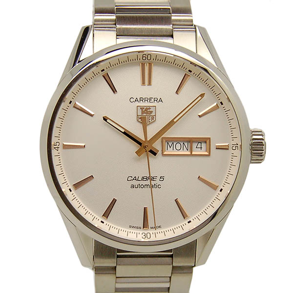 タグホイヤー　TAG HEUER　カレラ　デイデイト　キャリバー5　WAR201D.BA0723　41mm　SS　シルバー　USED　中古