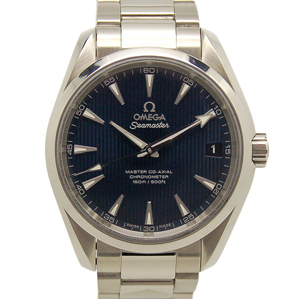 オメガ　OMEGA　シーマスター　アクアテラ　マスターコーアクシャル　231.10.39.21.03.002　ブルータペストリー　USED　中古
