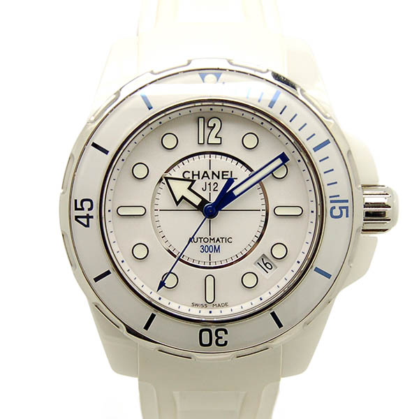 シャネル　CHANEL　J12　マリーン　H2560　38mm　ホワイトセラミック　ラバー　自動巻　USED　中古