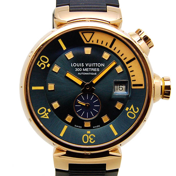 ルイヴィトン　LOUIS VUITTON 　タンブール　ダイビング　Q103E　K18ピンクゴールド　USED　中古