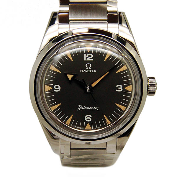 オメガ　OMEGA　レイルマスター　マスタークロノメーター　1957　トリロジー　220.10.38.20.01.002　SS　ブラック　38mm　世界3557本限定　未使用品