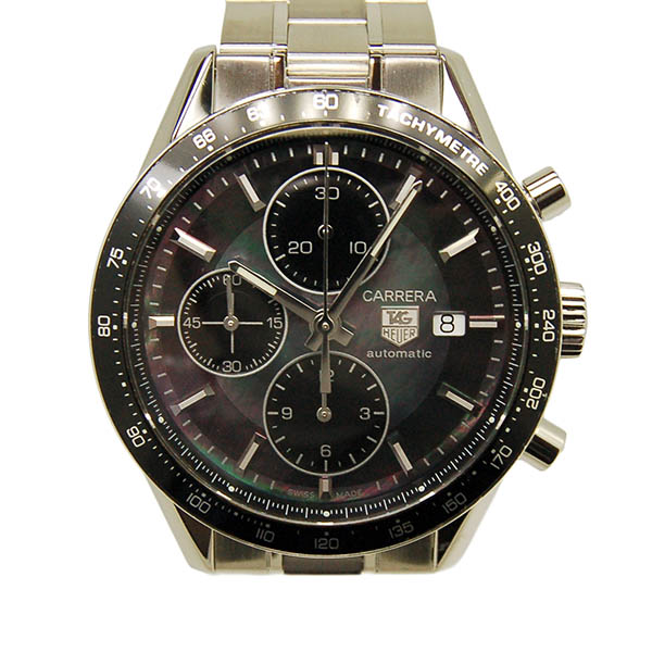 タグホイヤー　TAG HEUER　カレラ　タキメータークロノグラフ　CV201K.BA0794　ブラックシェル　600本限定　USED　中古