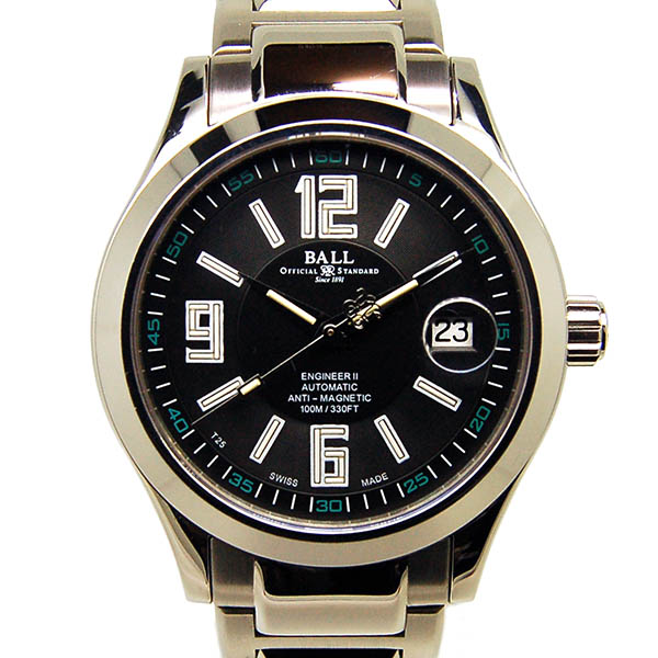 ボールウォッチ　BALL　エンジニアII  NM1020C-S4J-BK　 ブラック　SS　40mm　USED　中古